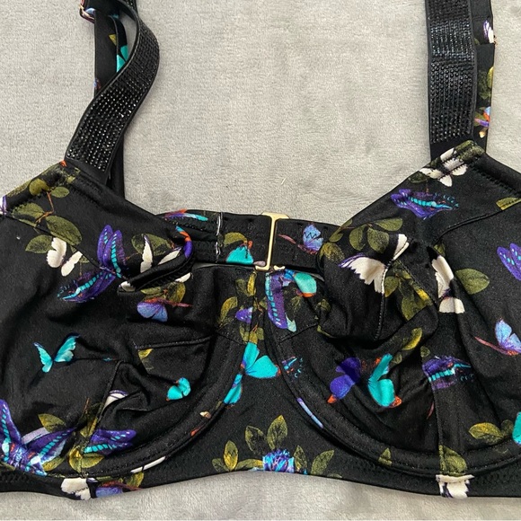 New! Victoria's Secret Electric Butterflies Shine Strap Bikini Top 4622 - Picture 5 of 9
